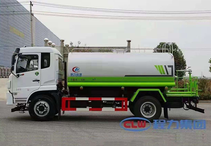 东风福瑞卡F9国六12方洒水车侧面图